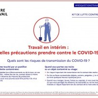 Fiches conseils éditées par le ministère du travail pour la mise en place des mesures de protection contre le COVID-19