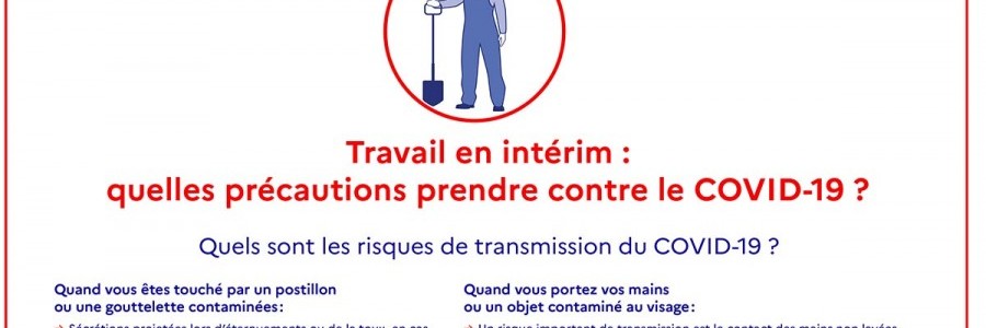 Fiches conseils éditées par le ministère du travail pour la mise en place des mesures de protection contre le COVID-19